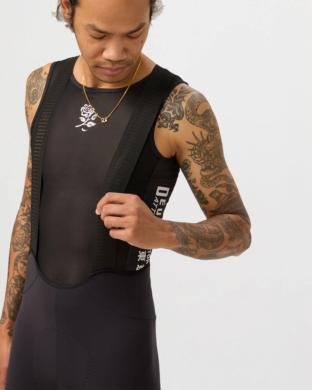 Deus Ex Attaquer Rose Bib Short - Black - Image 2
