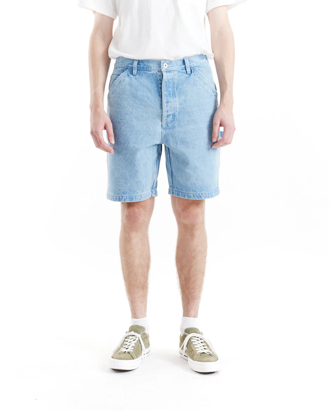 Big Fella Denim Short - Lt Stone