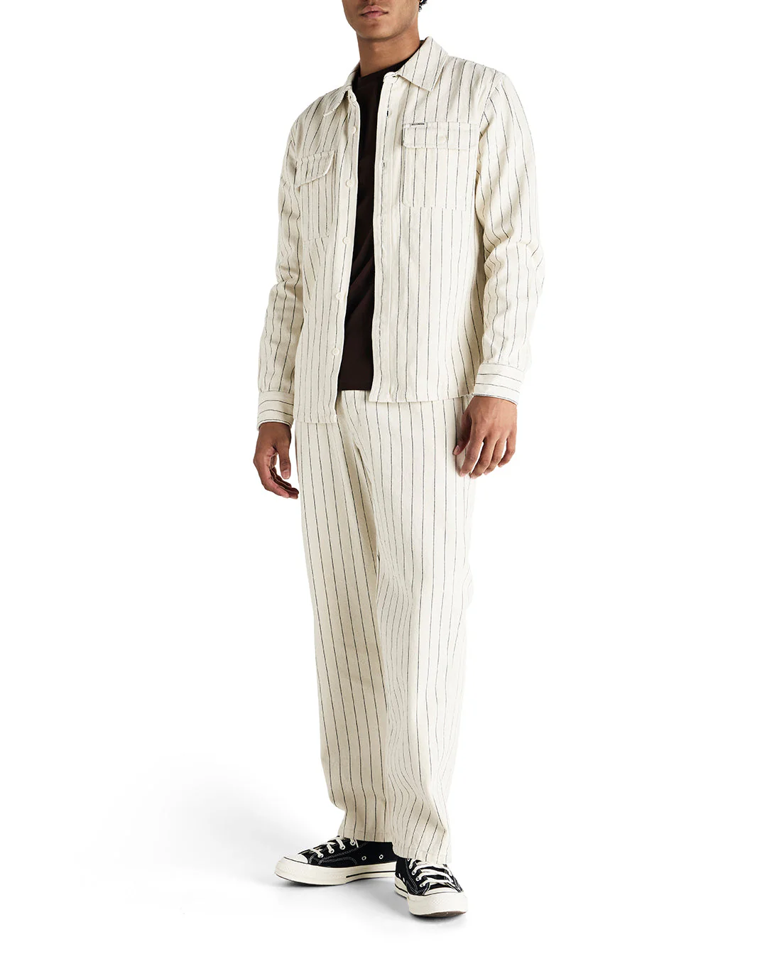Dallas Stripe Work Pant - Natural - Image 9
