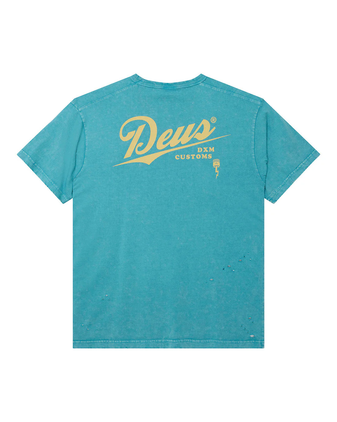 Damaged Dyed Tee - Green - Image 2