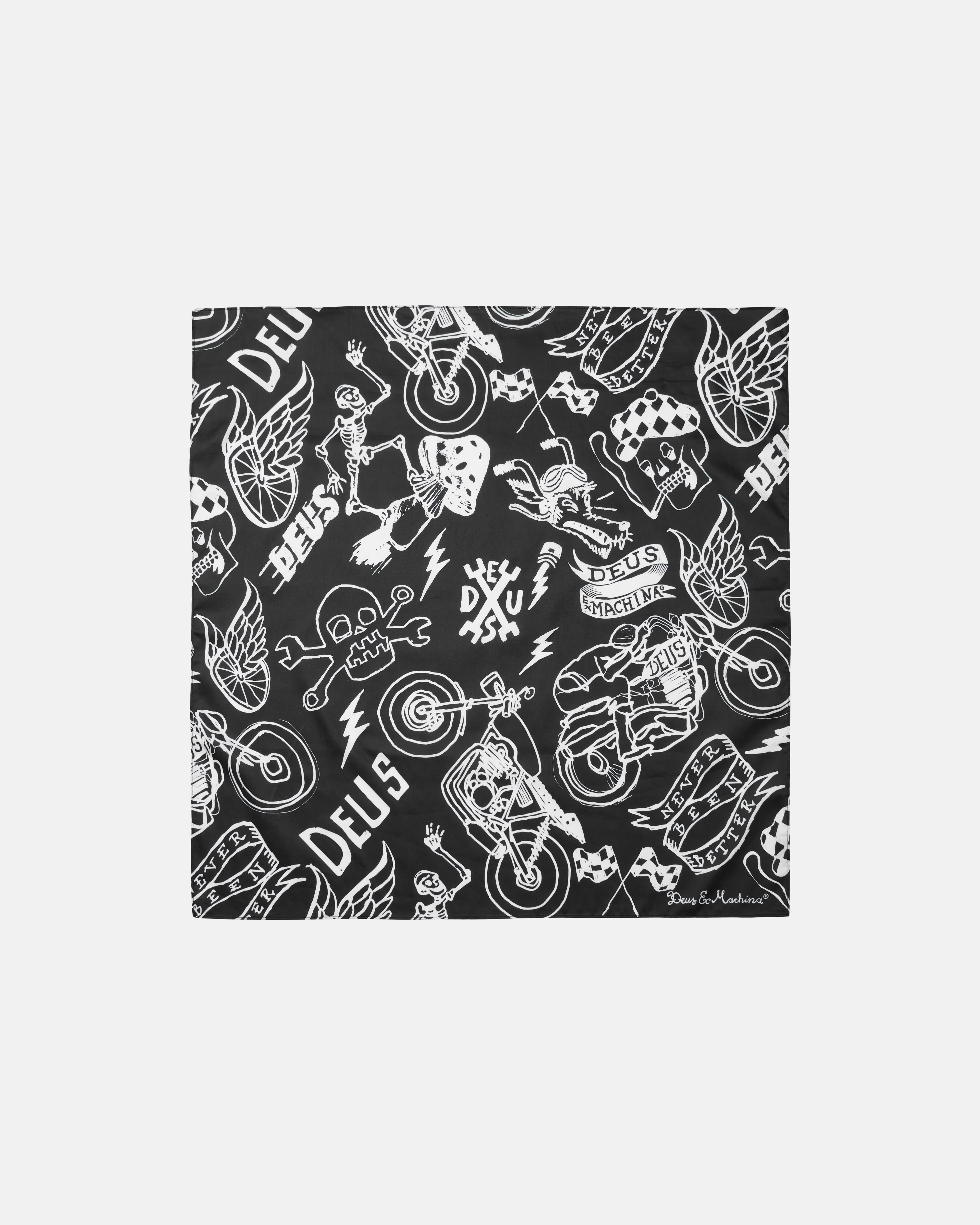 Doodle Bandana - Black