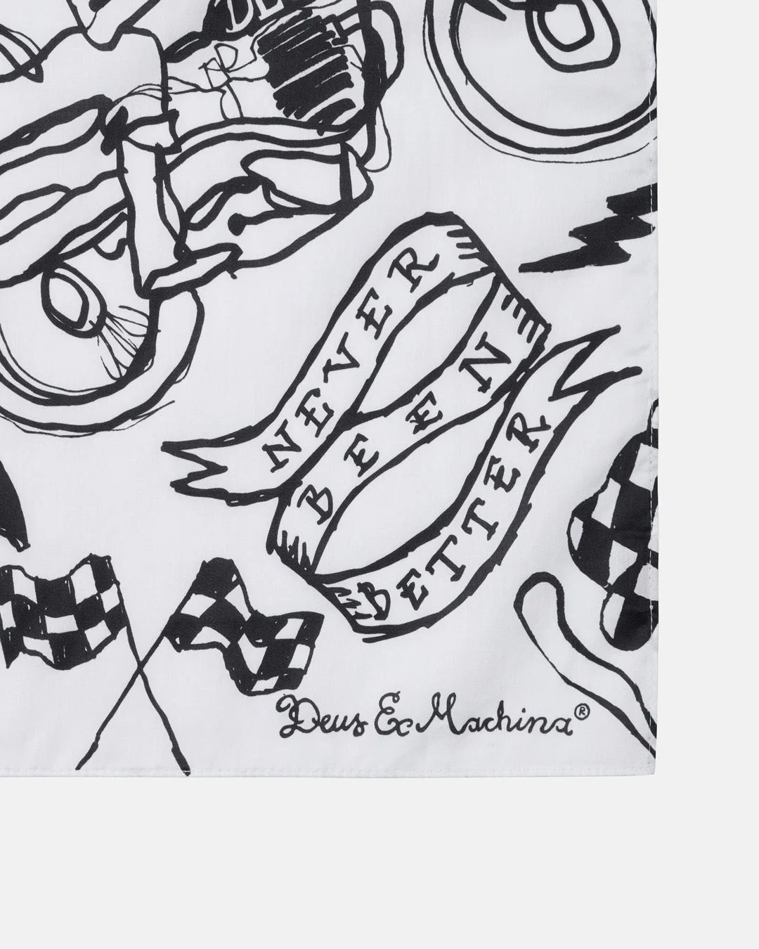 Doodle Bandana - White - Image 3