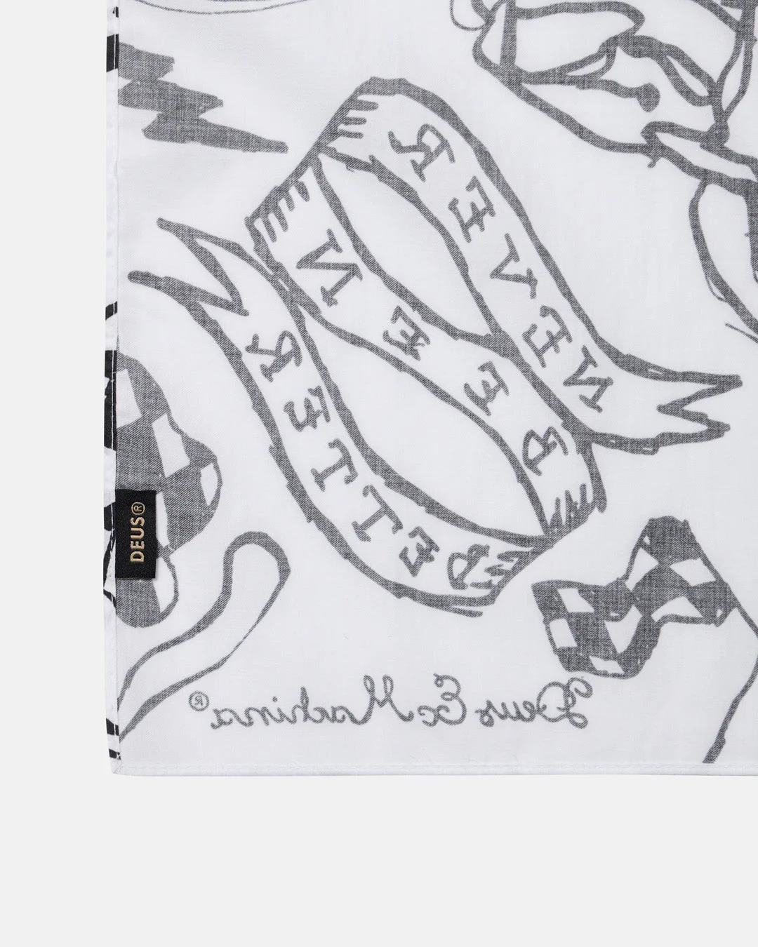 Doodle Bandana - White - Image 4