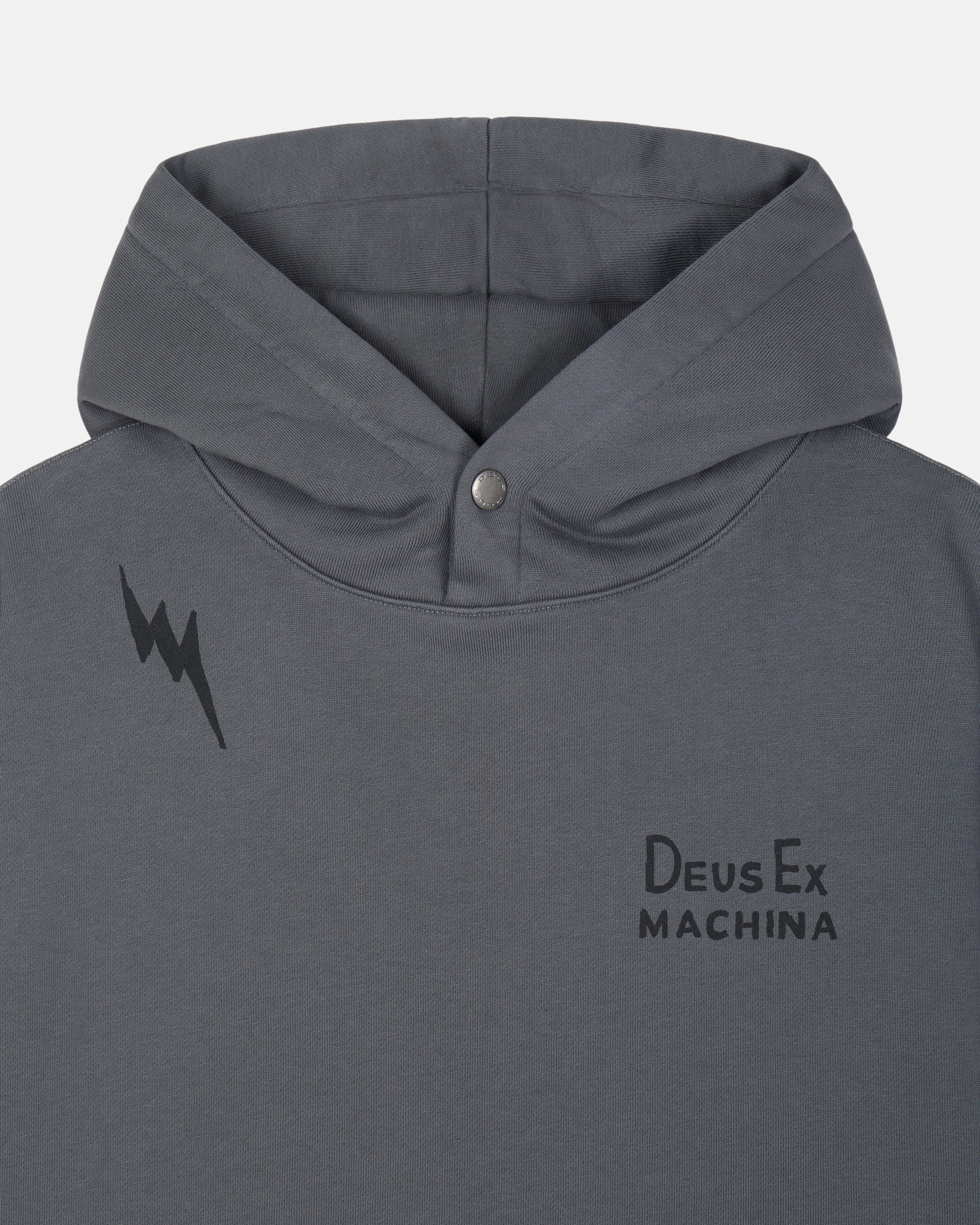 Doodle Dyed Hoodie - Charcoal - Image 3
