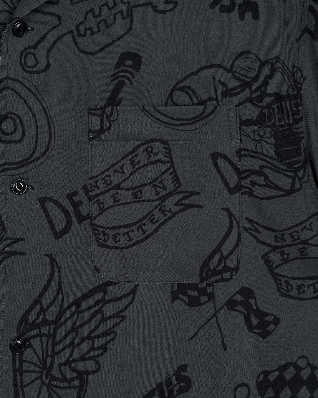 Doodle Ss Shirt - Black - Image 5