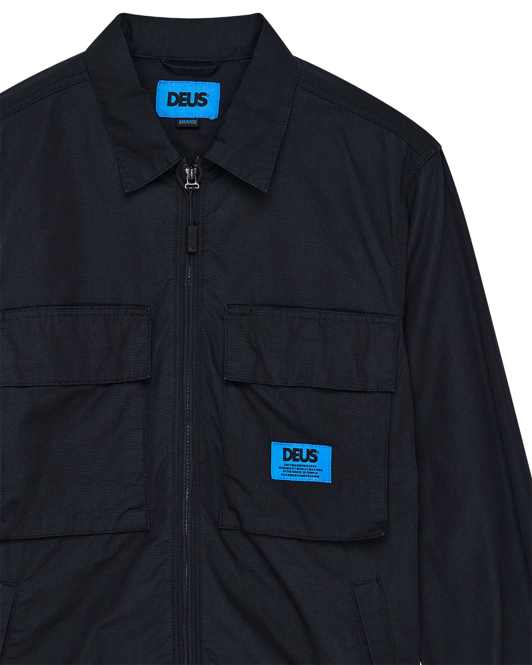 Duck Dive Zip Shirt - Black - Image 8