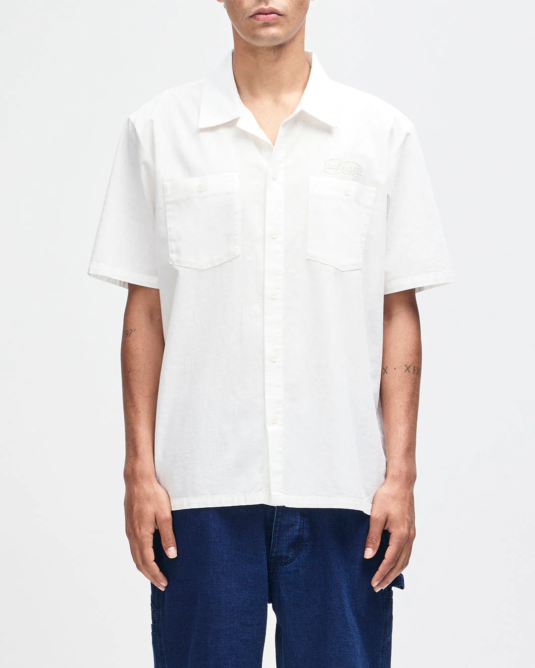 Forecourt Chambray Shirt - Natural