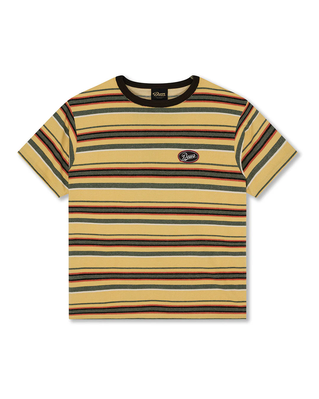 Forecourt Stripe Tee - Yellow