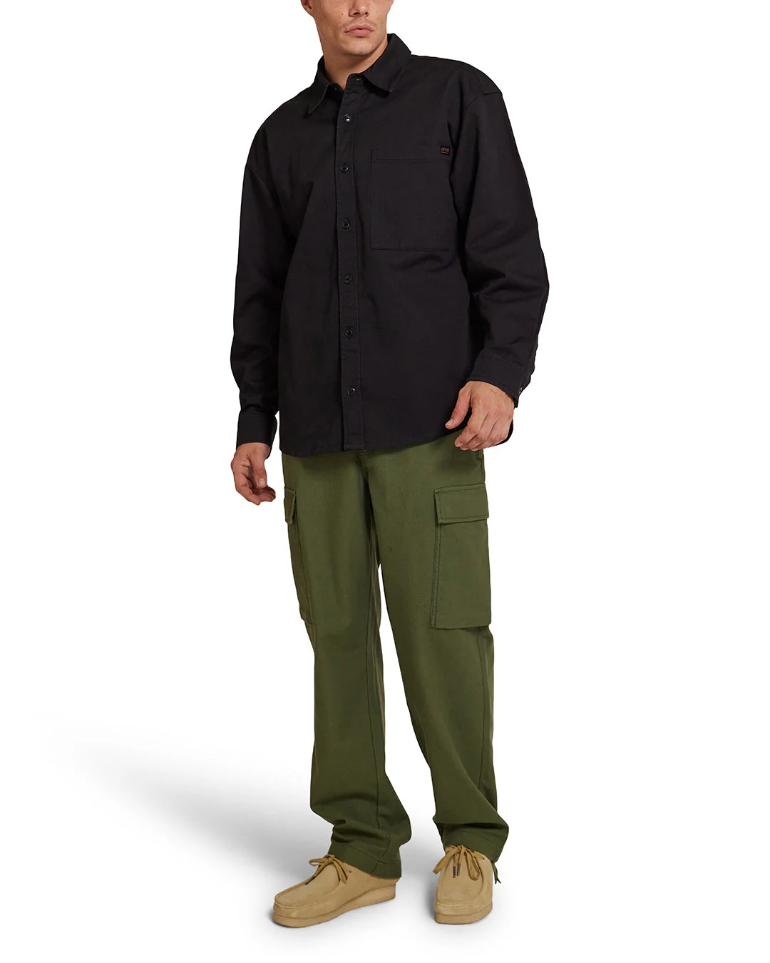 Frizell Twill Shirt - Anthracite - Image 4