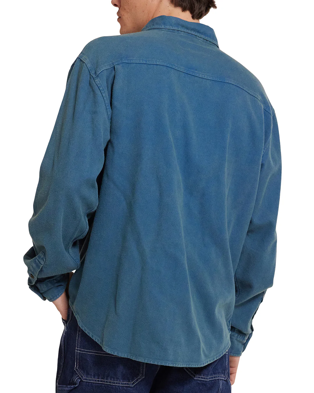 Keon Flannel Shirt - Moroccan Blue - Image 2
