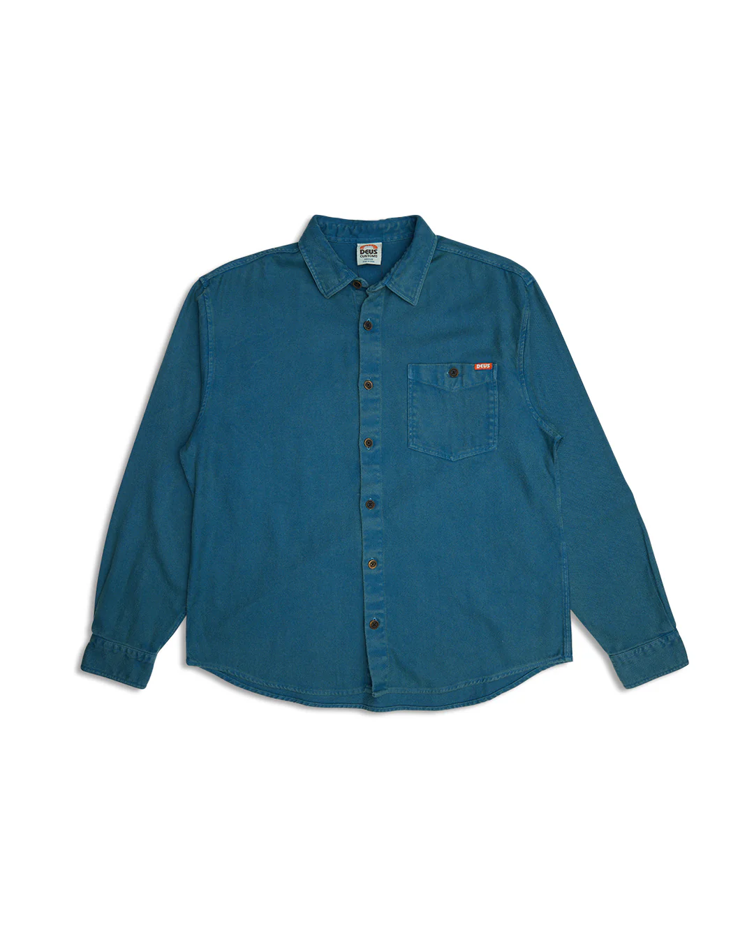 Keon Flannel Shirt - Moroccan Blue - Image 3