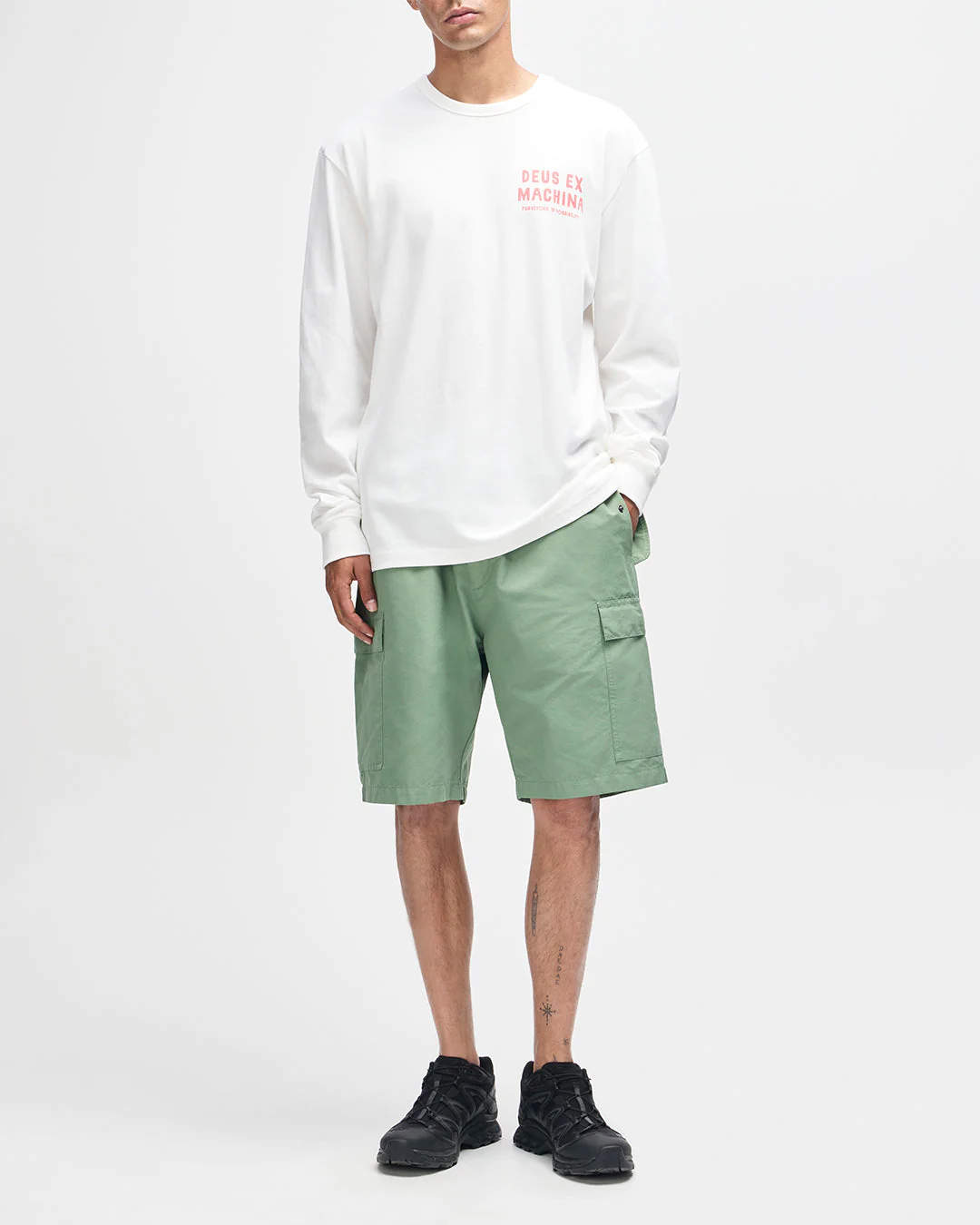 Kumbaya Ls Tee - Vintage White - Image 6