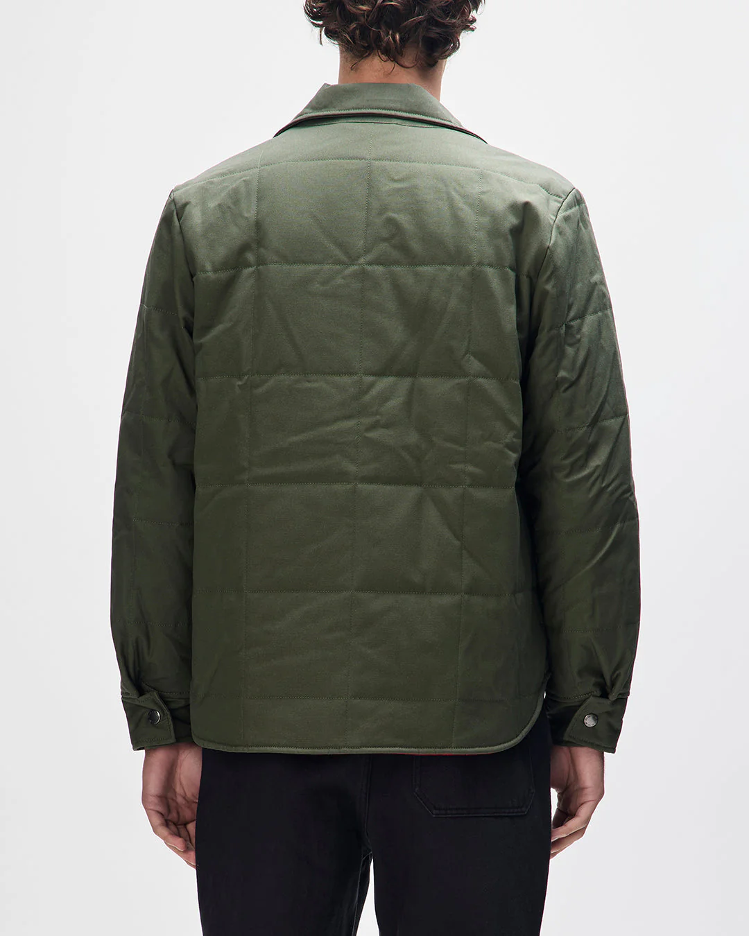 Maxwell Waxed Overshirt - Cypress Green - Image 2