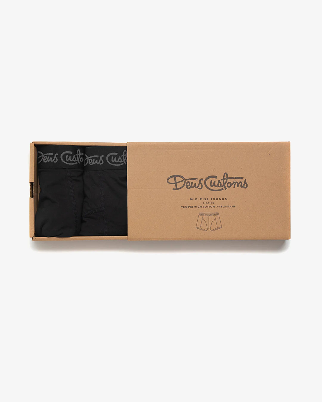 Mid Rise Trunks (3 Pack) - Black - Image 5