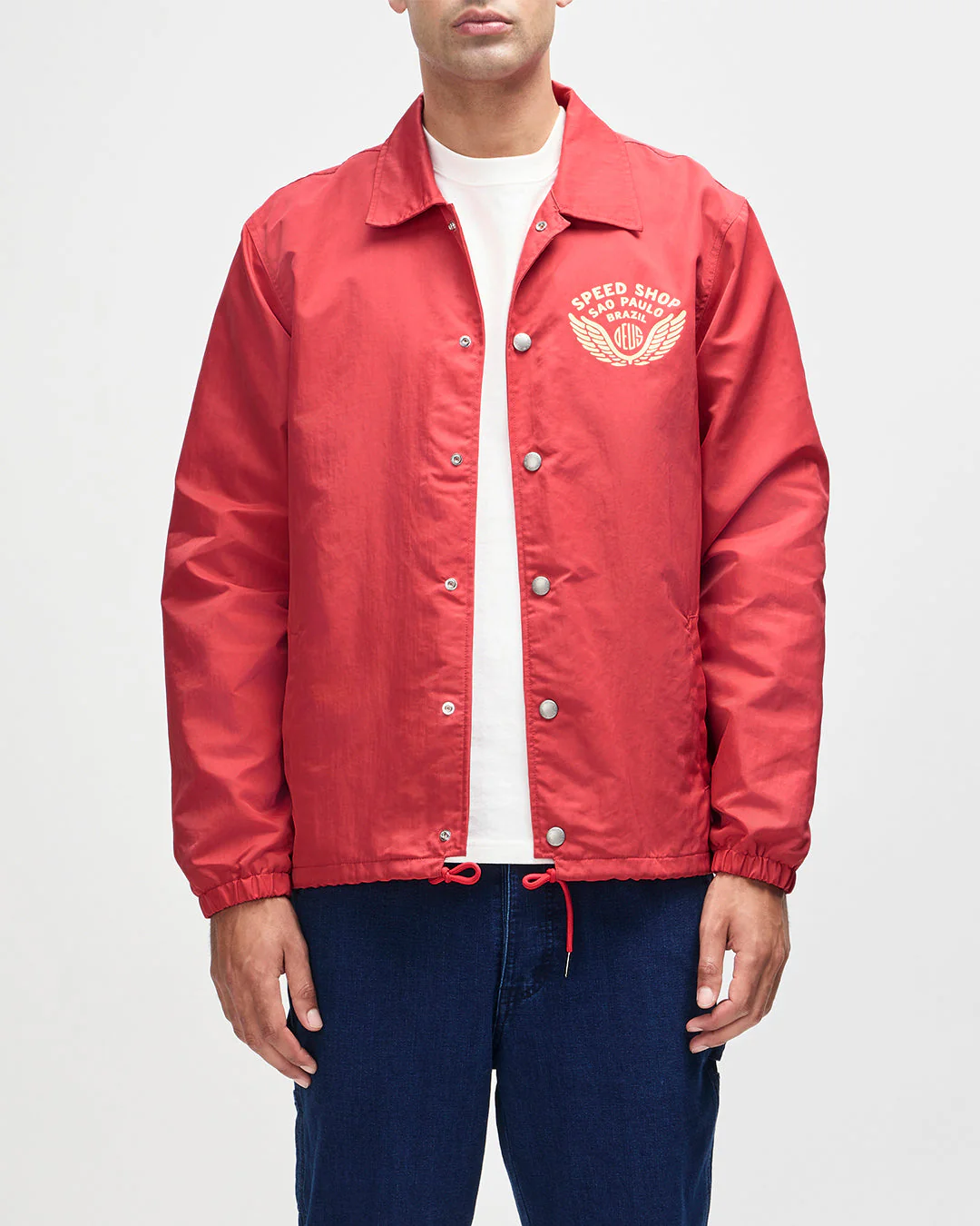 Munificence Nylon Coach - Melon Red