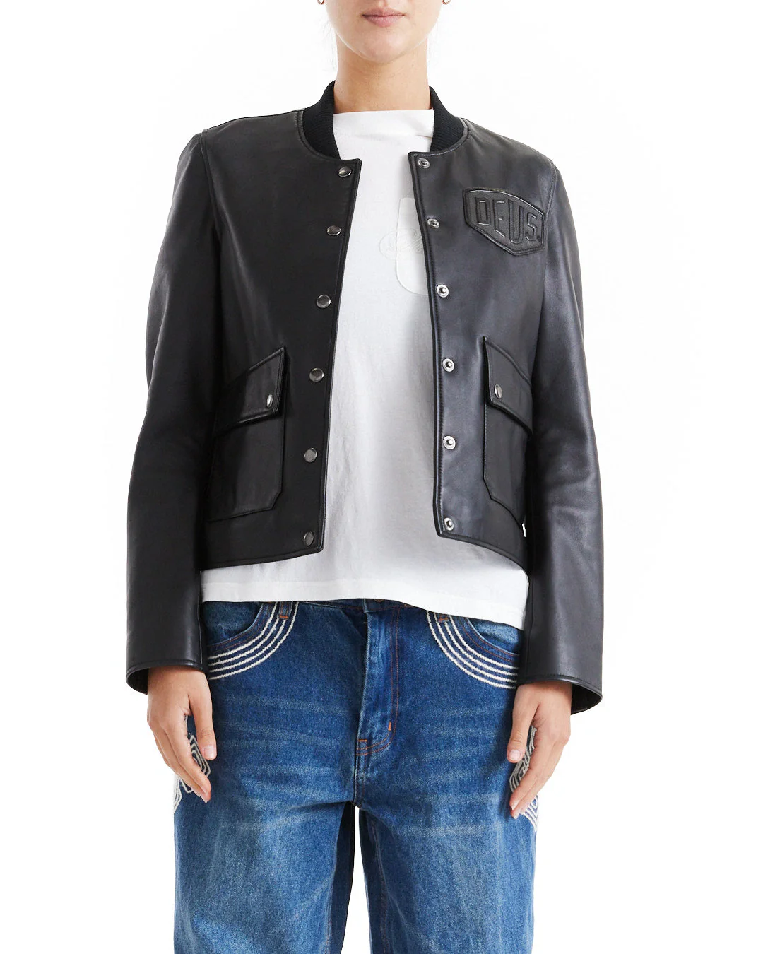 Norton Leather Jacket - Black - Image 3