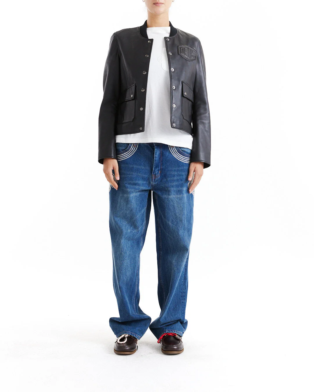 Norton Leather Jacket - Black - Image 5