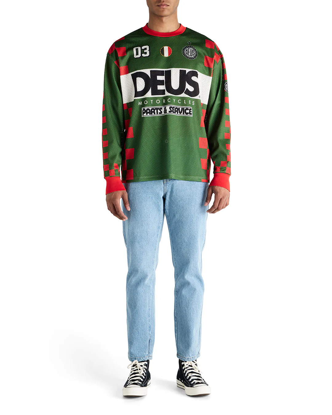 Overlap Moto Jersey - Green Bee - Image 3