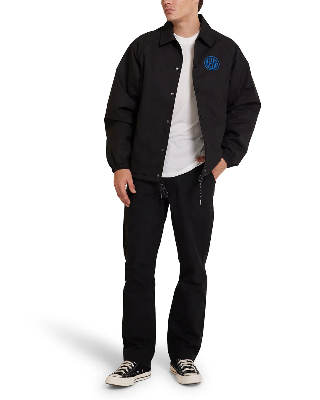 Pill Logo Coach Jacket - Black - Image 8