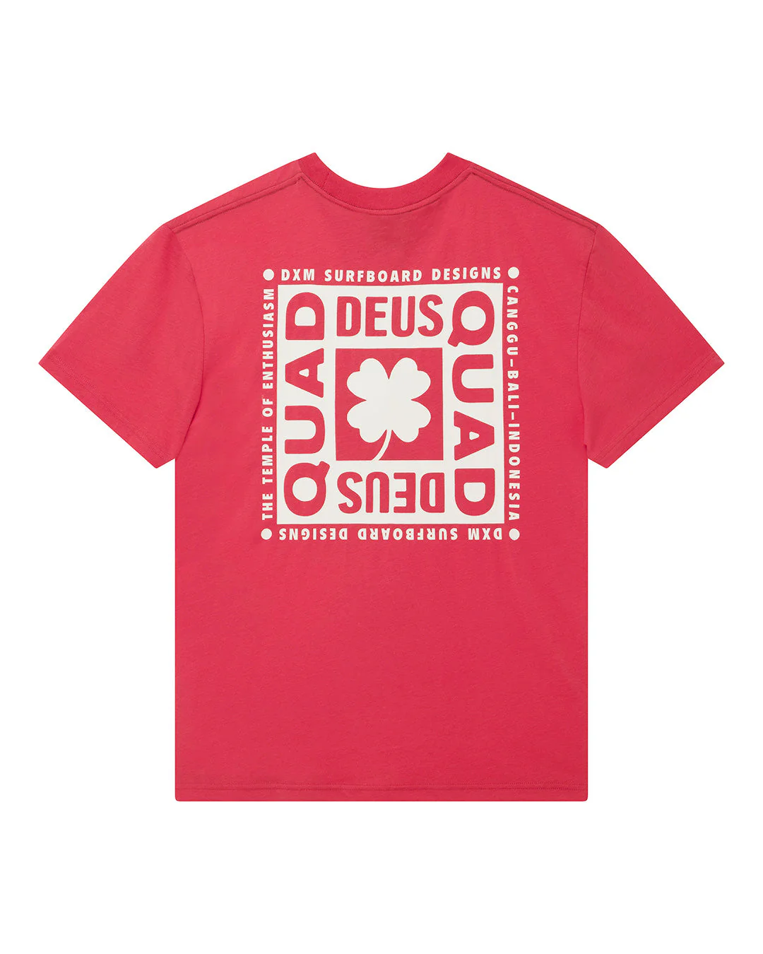 Quad Tee - Melon Red - Image 4
