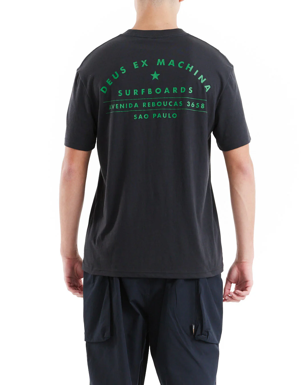 Sao Paulo Surf Address Tee - Black