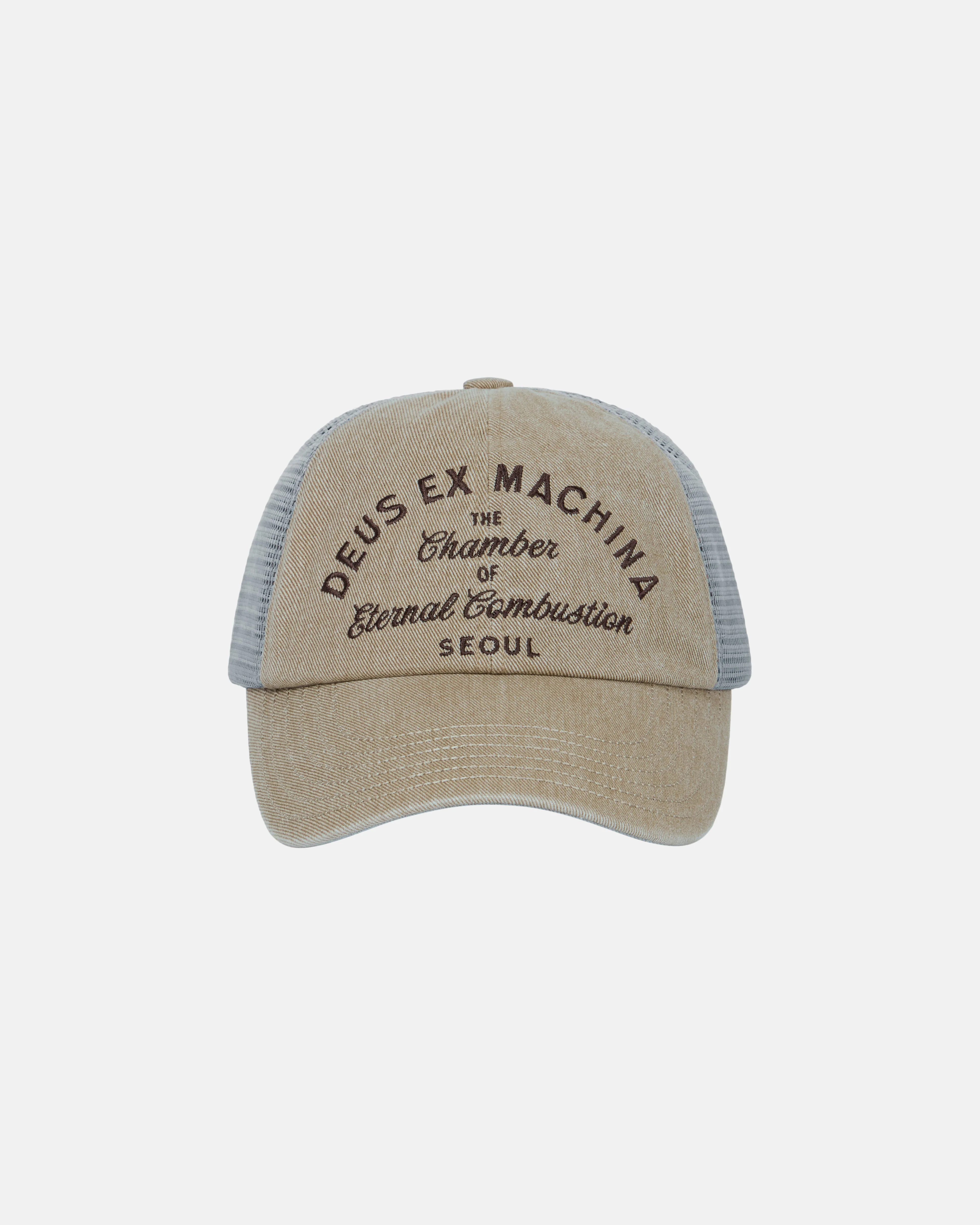 Seoul Script Address Cap - Khaki