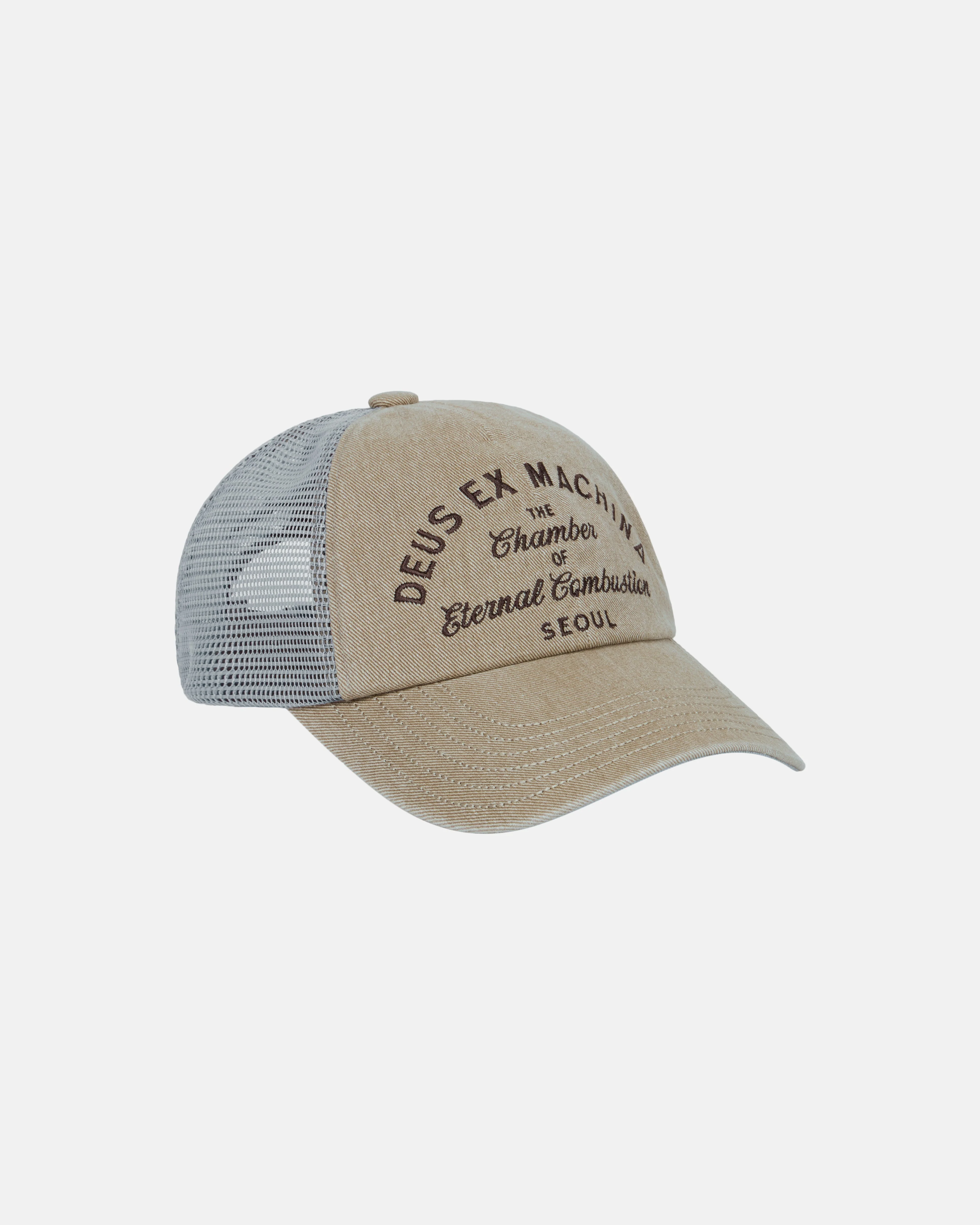 Seoul Script Address Cap - Khaki - Image 3