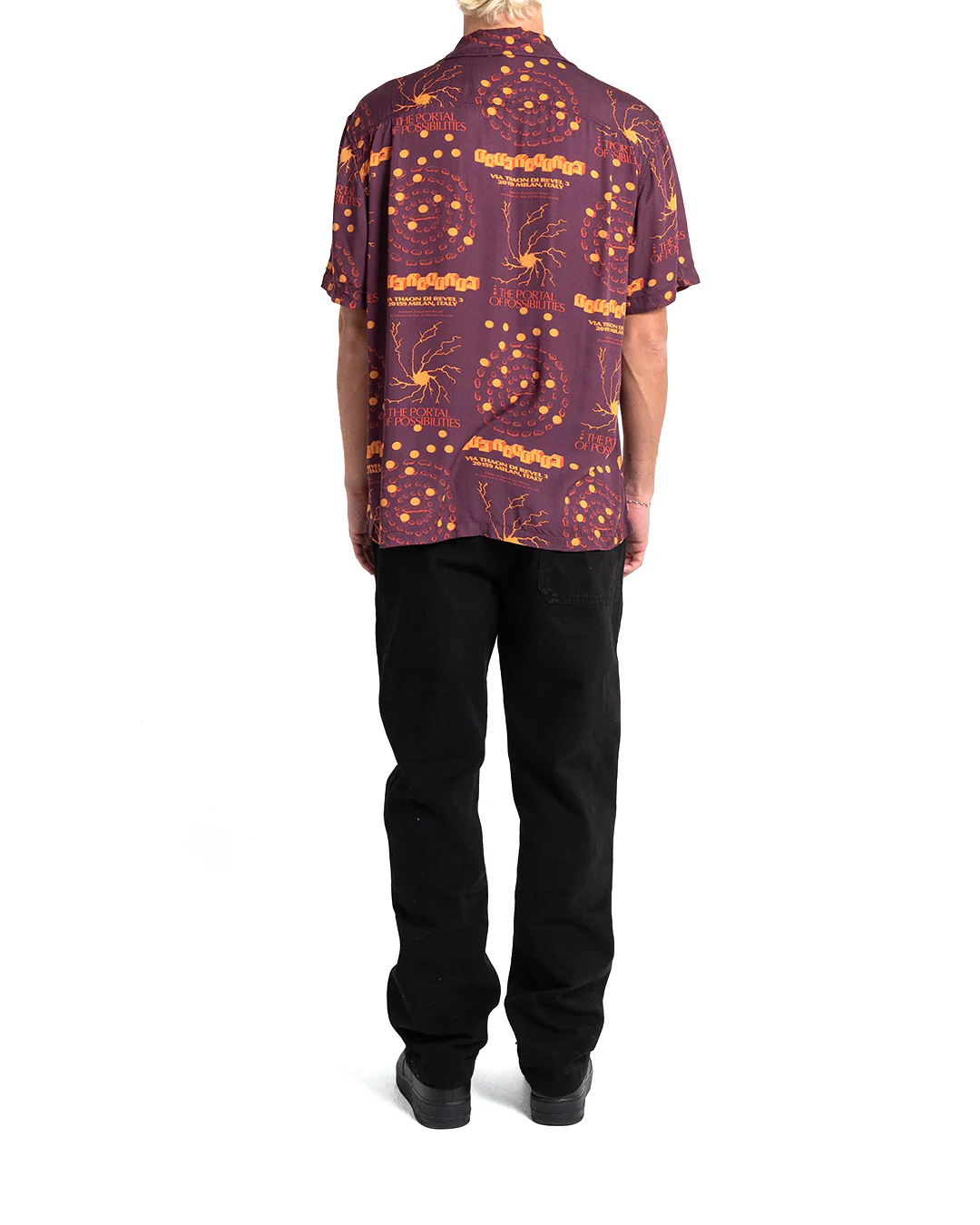 Smithson Short Sleeve Shirt - Maroon - Image 2