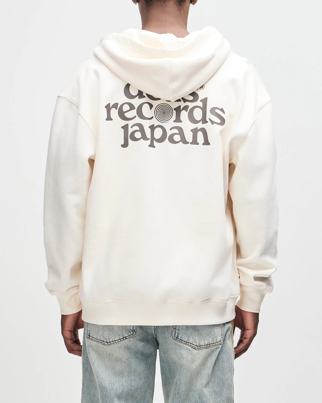 Strata Zip Hoodie - Dirty White - Image 2