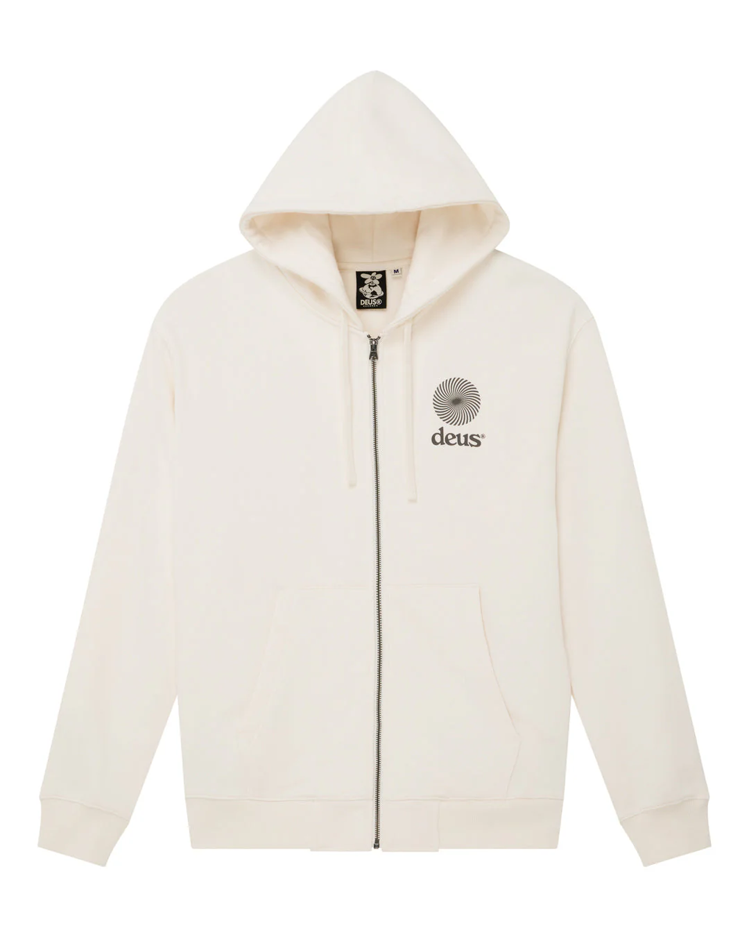 Strata Zip Hoodie - Dirty White - Image 3