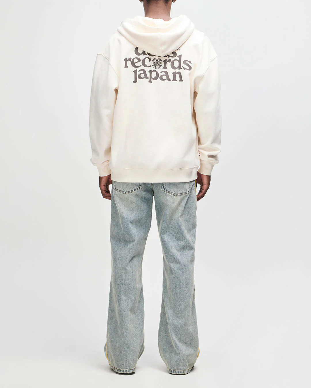 Strata Zip Hoodie - Dirty White - Image 6