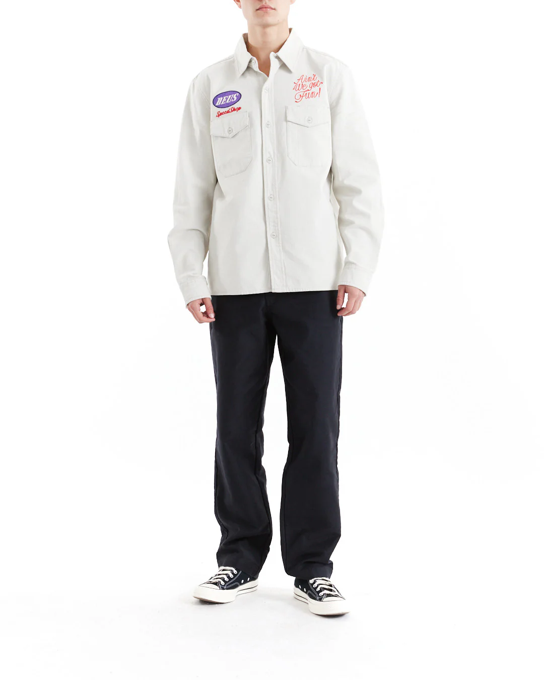 Tin Lizzie Shirt - Dirty White - Image 3